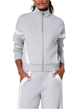 SPANX AirEssentials® Striped Track Pants and Jacket in Gray in Sz S